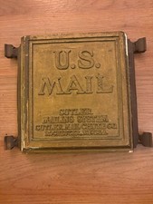 Vintage Cutler Mailing System Mail Chute Mailing Slot U.S. Mail - RARE picture