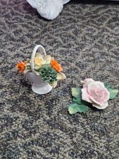 Royal Adderley Floral Basket Bone China picture