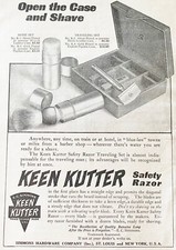 1910 KEEN KUTTER Safety Razor Shaving Kit Print Ad~E.C. Simmons Hardware+US Navy picture