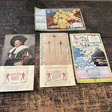 Shell Burmah Stickman Blotters Lot Of 4 Indian Origin picture