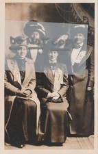 RARE 1912 Real Photo WIULL Labor Union Women's Group Brainerd Minnesota picture