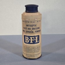 Vintage BFI Antiseptic First-Aid Dressing & Surgical Powder 4¼