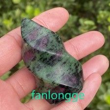 1pc Wholesale Natural Zoisite Flame spiral Quartz Crystal Reiki Healing 2.4