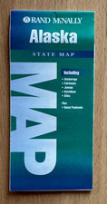 1998 ~ Rand McNally ~ State Map ~ Alaska ~ Paper Map ~ Travel Map picture