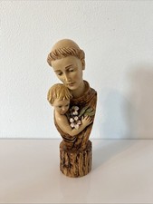 St Anthony of Padua & Child Italian Resin Bust Figure picture