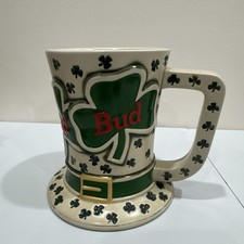 Budweiser St. Patrick's Day Stein GiftWare Edition 1995 Collectible Breweriana picture