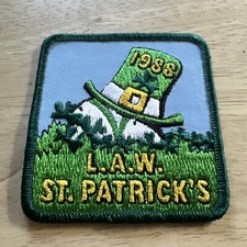 Vintage L.A.W. 1988 Saint Patrick’s bicycle patch picture