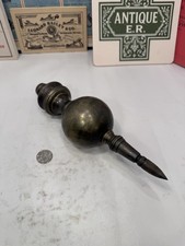 Massive And Beautiful 19th C. Turned Brass Plumb Bob picture