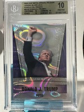 1/1 2024 Leaf Metal Donald Trump Legend Silver Lava Purple Foil Proof ERROR SL-2 picture
