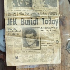 The Sacramento Union Newspaper Second Extra Nov 25, 1963 
