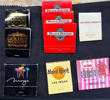 Lot of 10 Vintage Las Vegas Casino Matchbooks Unstruck Golden Nugget Caesars picture