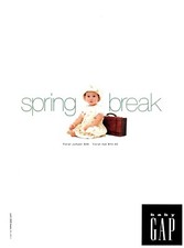 1997 PRINT AD, Baby Gap Spring Break Collection Cute Baby Girl Floral Jumper Hat picture
