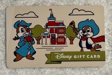 WALT DISNEY gift card. Chip and Dale on main street  picture