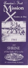 c1955 Mission Nombre de Dios St. Augustine Florida Brochure picture