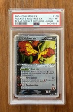 PSA 8 Rocket’s Moltres Ex #100 Team Rocket Returns 2004 picture