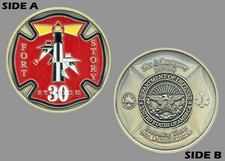 Fort Story Station 30 DoD Fire Emergency Challenge Coin  M#7 picture
