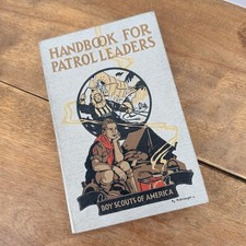 1945 BSA Handbook for Patrol Leaders Hillcourt WWII Wartime PB picture