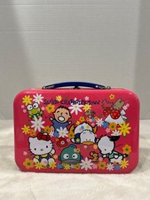 Vintage 90's 1992 Sanrio Character Town Tin Metal Lunchbox Hello Kitty picture