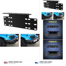 Nilight 90044B Universal License Heavy Duty Steel Front Plate Mounting Bracke... picture