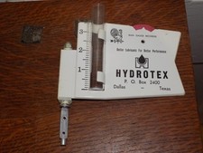 Vintage Hydrotex Lubricants Advertising Metal Rain Gauge picture