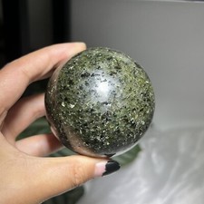 480g Natural Olivine Sphere Crystal Mineral Healing picture