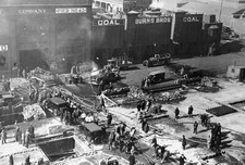 Fire aboard the Muenchen at Pier 42 North River New York Old Photo picture