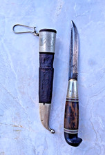 ~Beautiful Vintage Luomanen and Kumpp Finland Puukko  Knife w/ Sheath~ picture