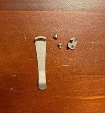 Spyderco Custom Lynch Titanium Modular V3 Deep Carry Pocket Clip Sandwashed picture