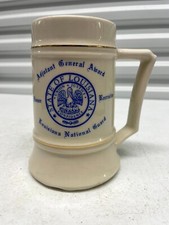 Adjutant General Award Honor Recruiter Louisiana National Guard Ceramic Beer Mug picture