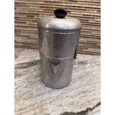 Vintage Drip-O-Lator Enterprise Aluminum Coffee Pot 4 6 Cup Massillon Ohio picture