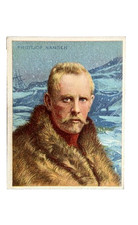 T118 #19 Fridtjof Nansen, World's Greatest Explorers, 1911, Ex, Factory 649 picture