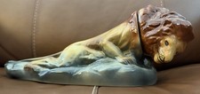 VINTAGE 1971 EZRA BROOKS LION ON THE ROCK GENUINE HERITAGE CHINA DECANTER picture