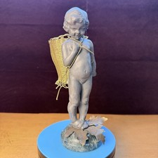 Vintage Petites Choses Child Tea Light Candle Holder Statue Home Decor #B3 picture