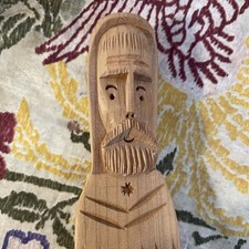 John Tollardo Taos, NM St. Francis Wood Sculpture Figure 1997 picture