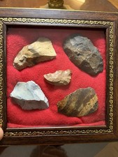 Five Paleo Knives with Frame Southeast Artifacts Arrowhead Projectile Point picture