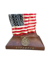 Rare Vintage FFA Reporter American Flag Statue National FFA Organization Display picture