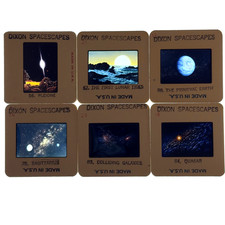 Don Dixon Spacescapes 35mm Science Fiction Slides Lot Of 6 Very Rare picture