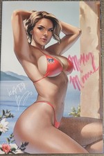 Pop Kill #1 SDCC Virgin Variant 2x Signed Katya Sinyukhina & Motley Monroe + COA picture