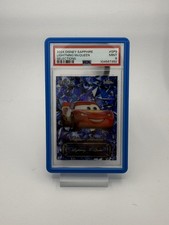 2024 Topps Chrome Disney Sapphire Lightning McQueen Sapphire Selections PSA 9 picture