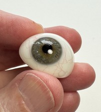 Antique German hand-blown human prosthetic glass eye.  E1 picture