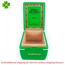 Dias De Gloria Gordo Brazil Empty Wood Cigar Box 7.5