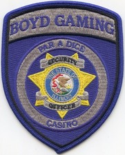BOYD GAMING Par-A-Dice Casino EAST PEORIA ILLINOIS CASINO SECURITY police PATCH picture