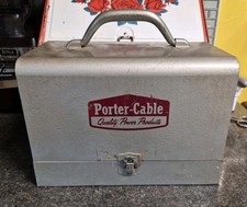 Vintage Porter Cable Metal Tool Box 1950s  Nice Condition 10.5