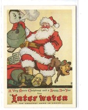 Santa Claus Nostalgic Art Collection Ad Jan 1944 picture