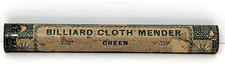 Antique Seabury & Johnson Billiard Cloth Mender Metal Tube Pool Advertising picture