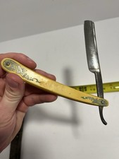 Rare VTG Straight “GLORIA” Razor #74 Solingen Made in Germany w/ Box 5/8” 🔥 picture