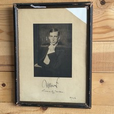 Antique Signed Photo Print Prince Of Sweden Wilhelm William Germany 1926 Framed picture