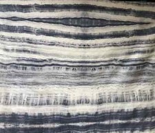 2.75 yds Opuzen Travertine Marbeled Blue & Grey Velvet Upholstery Fabric - 2 pcs picture