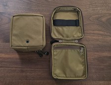USMC Coyote Padded Square Case Pouch EXC 6 3/4in X 6 3/4in X 2 1/4in h  picture
