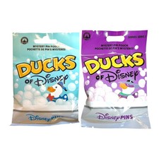 Disney Parks Character Ducks Series 1 & 2 Mystery 5 Pin Pack Set of 2 Sealed NEW picture